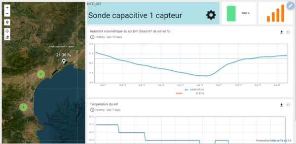 Capteur d'humidité du sol capacitif 1 horizon – Image 2