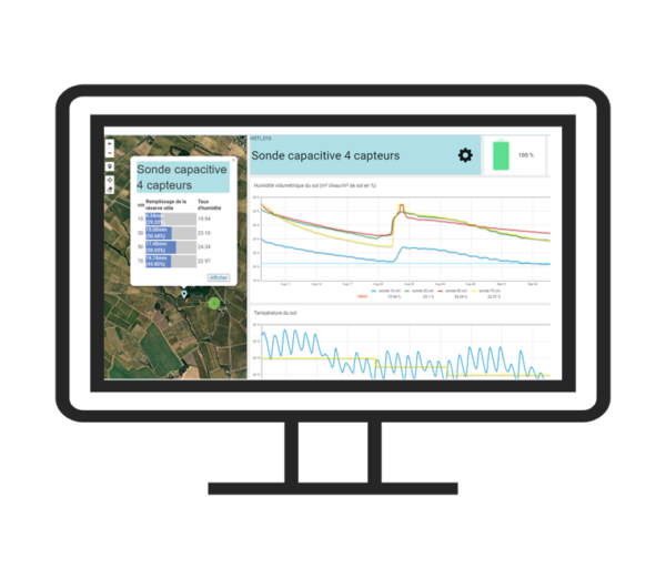 Sonde capacitive 60 cm 4 horizons – Image 2